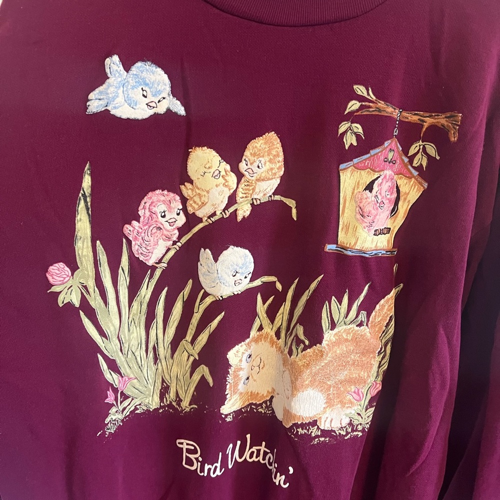 Basic Editions Burgundy Sweatshirt